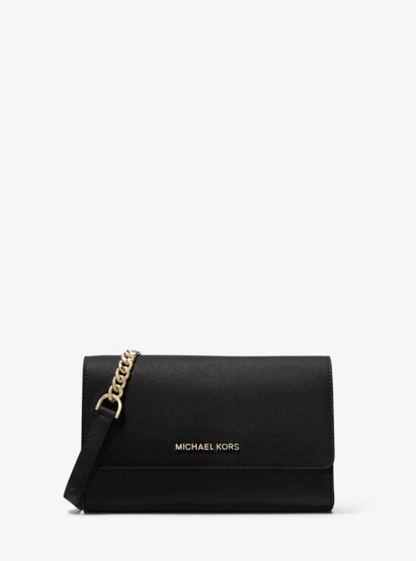 Damske Crossbody Kabelka Michael Kors Saffiano Leather 3-in-1 Crossbody Čierne - Kabelky Michael Kors Lacne | WKGIJ-0186